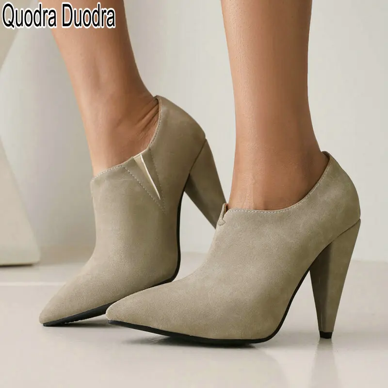 Women Shoes Pumps Pointed Toe Sexy Fashion New Lady Thin High Heels Party Big Size 43 37 Slip-On Stiletto Career Flock Spring 
Women Shoes Pumps Pointed Toe Sexy Fashion New Lady Thin High Heels Party Big Size 43 37 Slip-On Stiletto Career Flock Spring