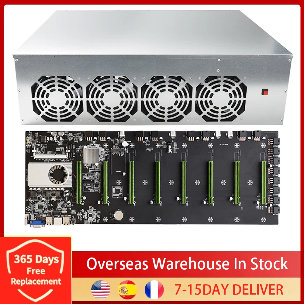 Miner Case Set BTC-D37 Chassis with 4 Fans Motherboard 8 Slots DDR SSD Mining Machine System for Mining ETH Ethereum
Miner Case Set BTC-D37 Chassis with 4 Fans Motherboard 8 Slots DDR SSD Mining Machine System for Mining ETH Ethereum