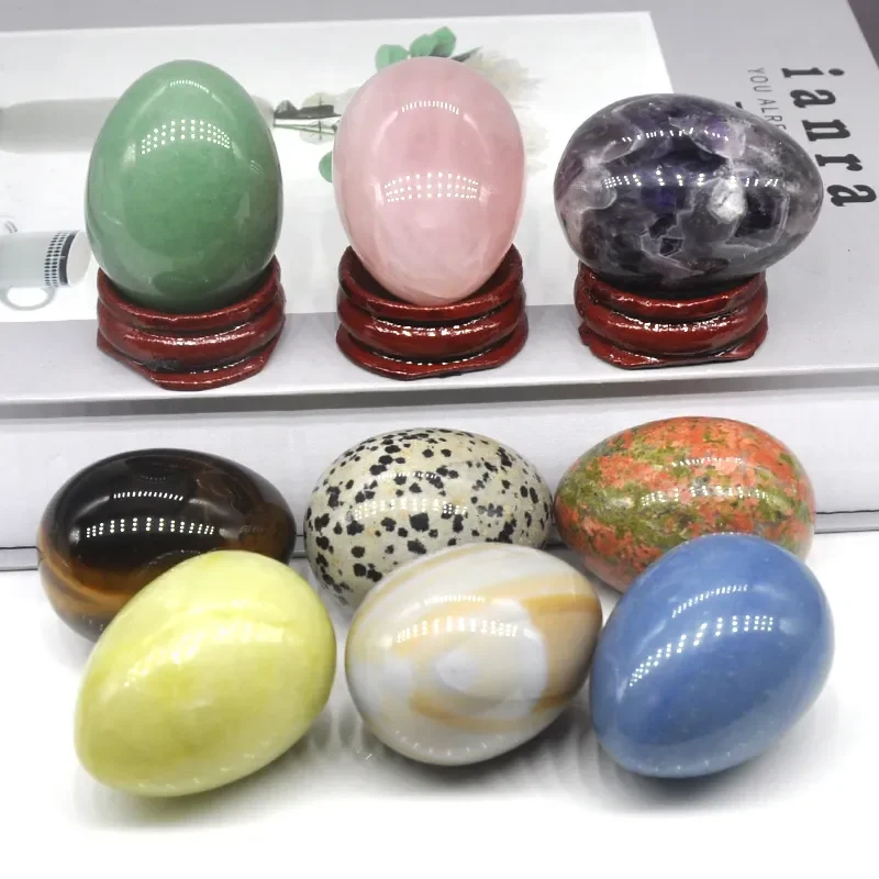 Egg Shaped Stones Natural Gemstone Hand Polished Craft Gifts Room Ornament Healing Crystals Rose Quartz Agate Home Decor
Egg Shaped Stones Natural Gemstone Hand Polished Craft Gifts Room Ornament Healing Crystals Rose Quartz Agate Home Decor