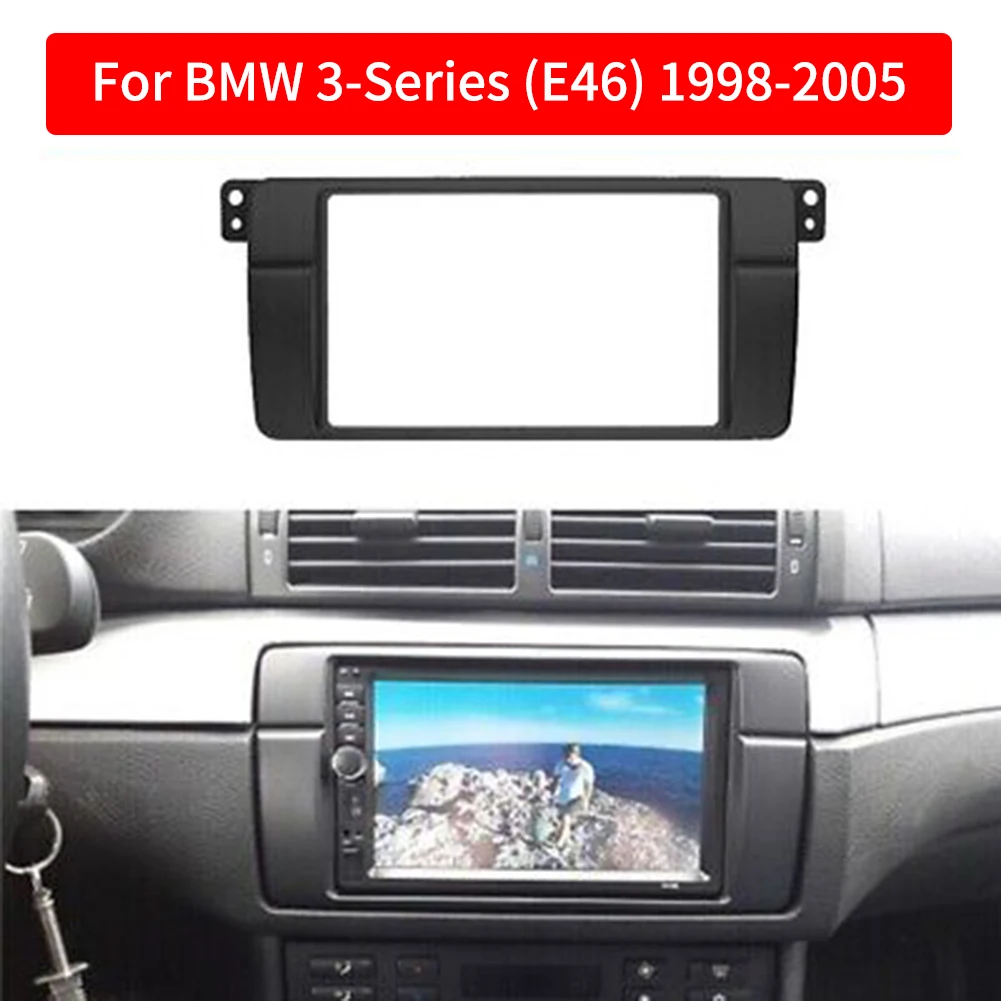 Opening Double Din Fascia For BMW 3 Series E46 Radio DVD Stereo Panel Dash Trim Kit GPS Refitting Installation Frame 4 180*105mm
Opening Double Din Fascia For BMW 3 Series E46 Radio DVD Stereo Panel Dash Trim Kit GPS Refitting Installation Frame 4 180*105mm
