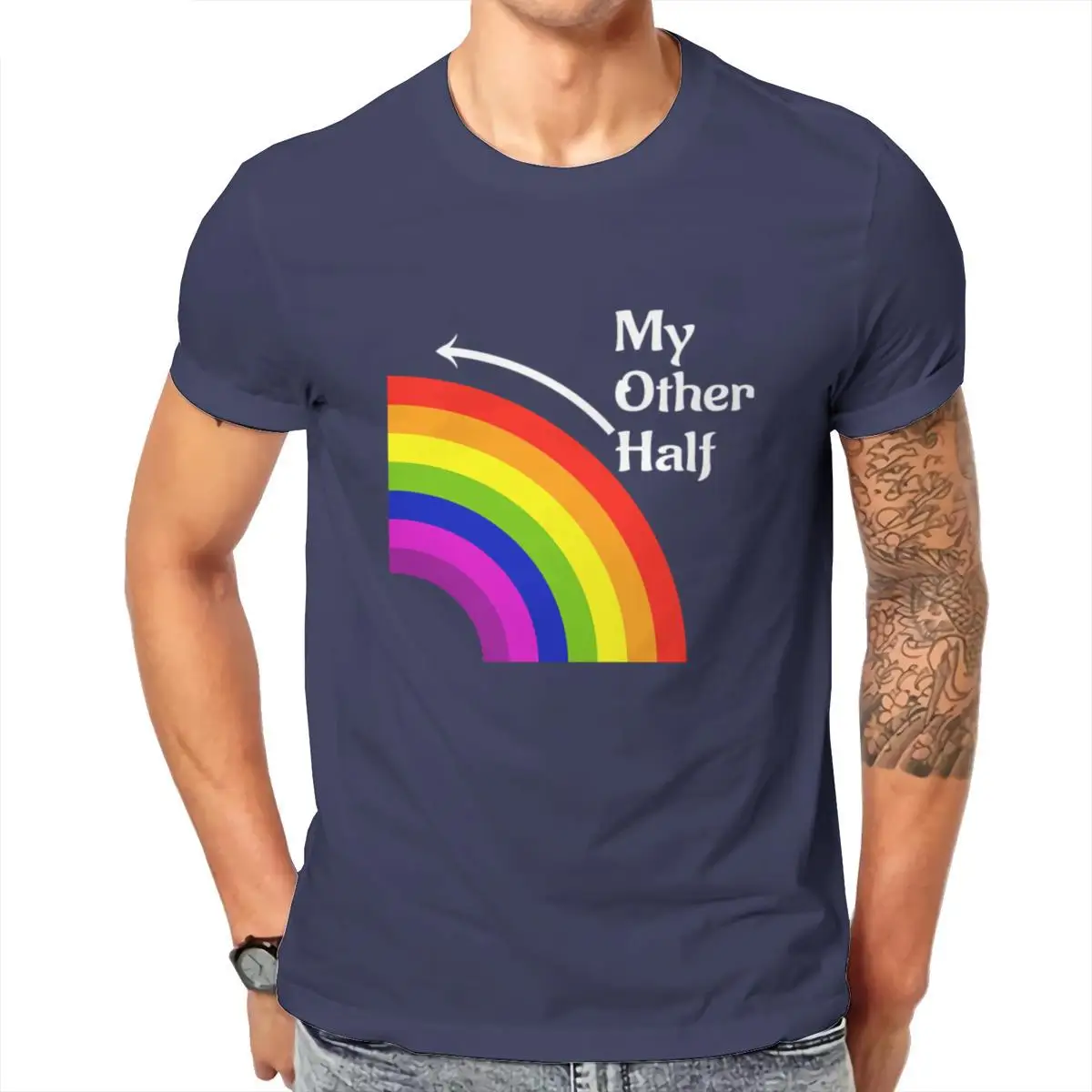 Wholesale My Other Half Rainbow Left Matching T Shirt Men’s Organic T-Shirt Gothic Summer KoreanStyle Men Clothing 103361
Wholesale My Other Half Rainbow Left Matching T Shirt Men’s Organic T-Shirt Gothic Summer KoreanStyle Men Clothing 103361