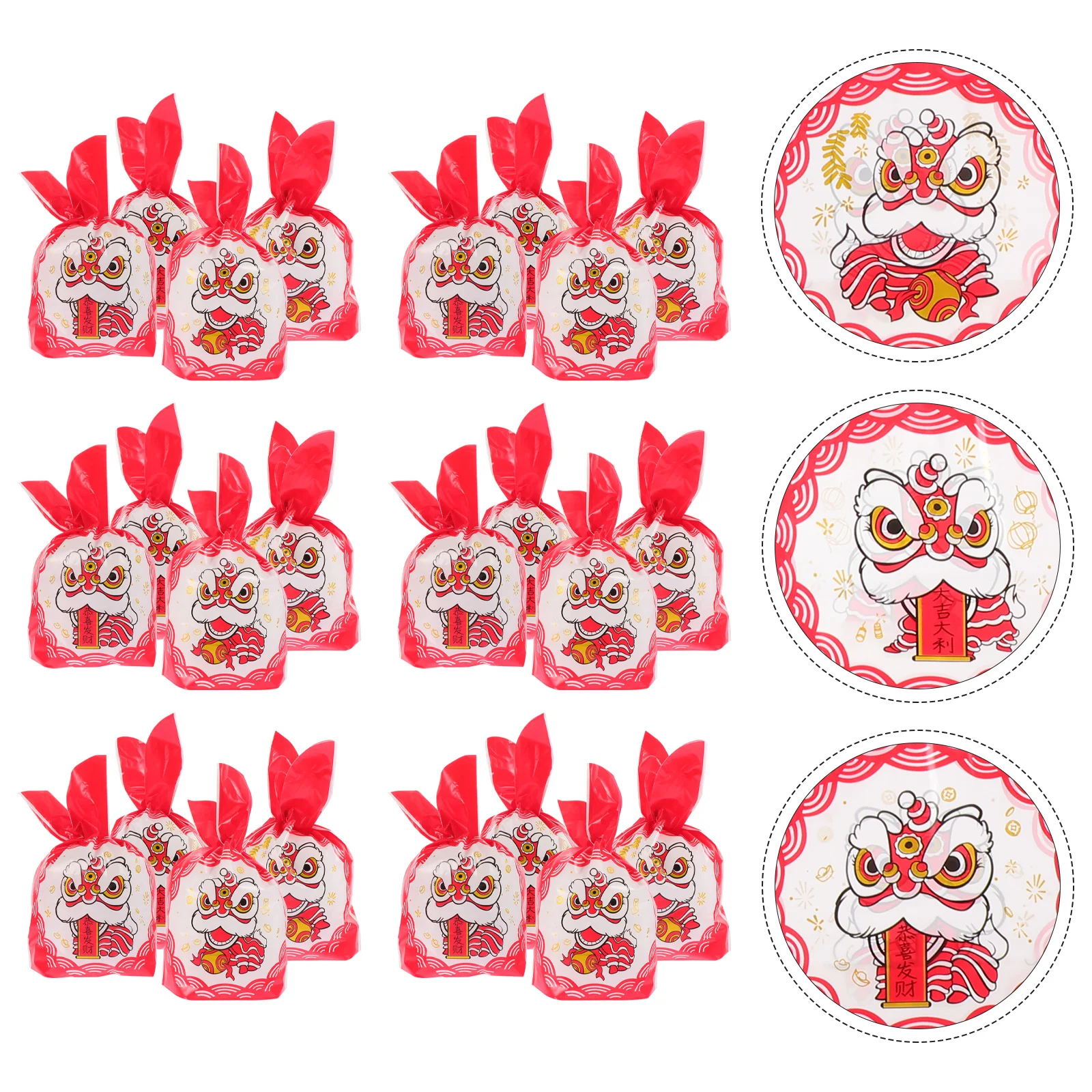 50 Pcs New Year Gift Bag Bags Packing Nougat Plastic Candy Biscuits Snack Treat Synthetic Material Souvenir Party Favor
50 Pcs New Year Gift Bag Bags Packing Nougat Plastic Candy Biscuits Snack Treat Synthetic Material Souvenir Party Favor