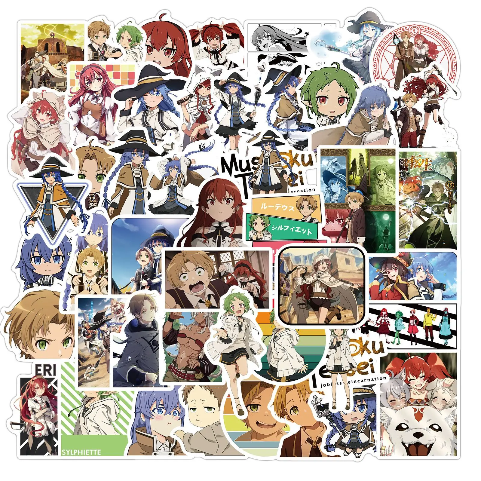 50 Mushoku Tensei Jobless Reincarnation stickers Anime decorative suitcase notebook waterproof guitar removable stickers
50 Mushoku Tensei Jobless Reincarnation stickers Anime decorative suitcase notebook waterproof guitar removable stickers