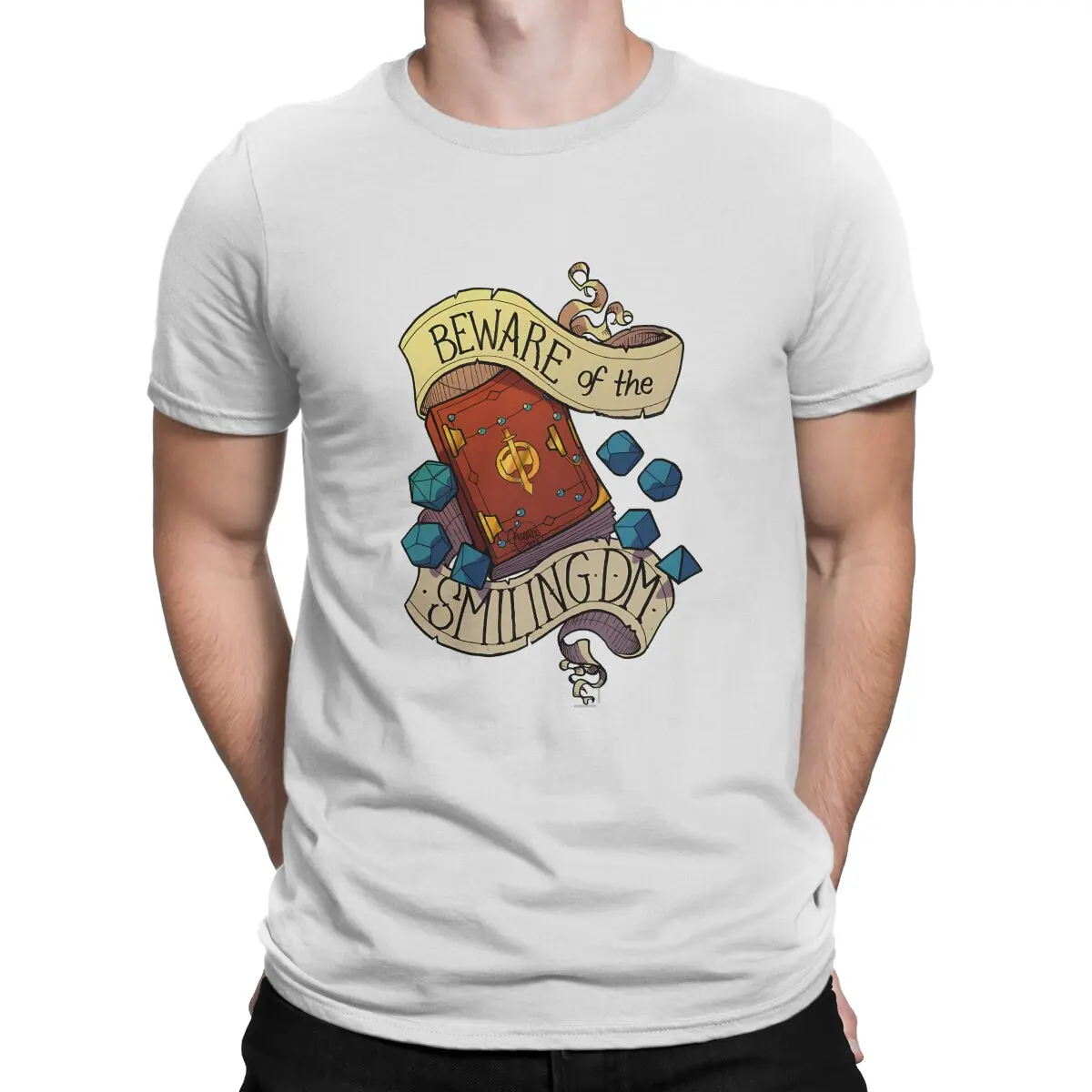 Dungeon Master Polyester TShirts Beware Smiling Dungeon Master Classic Personalize Men's T Shirt New Trend Clothing
Dungeon Master Polyester TShirts Beware Smiling Dungeon Master Classic Personalize Men's T Shirt New Trend Clothing