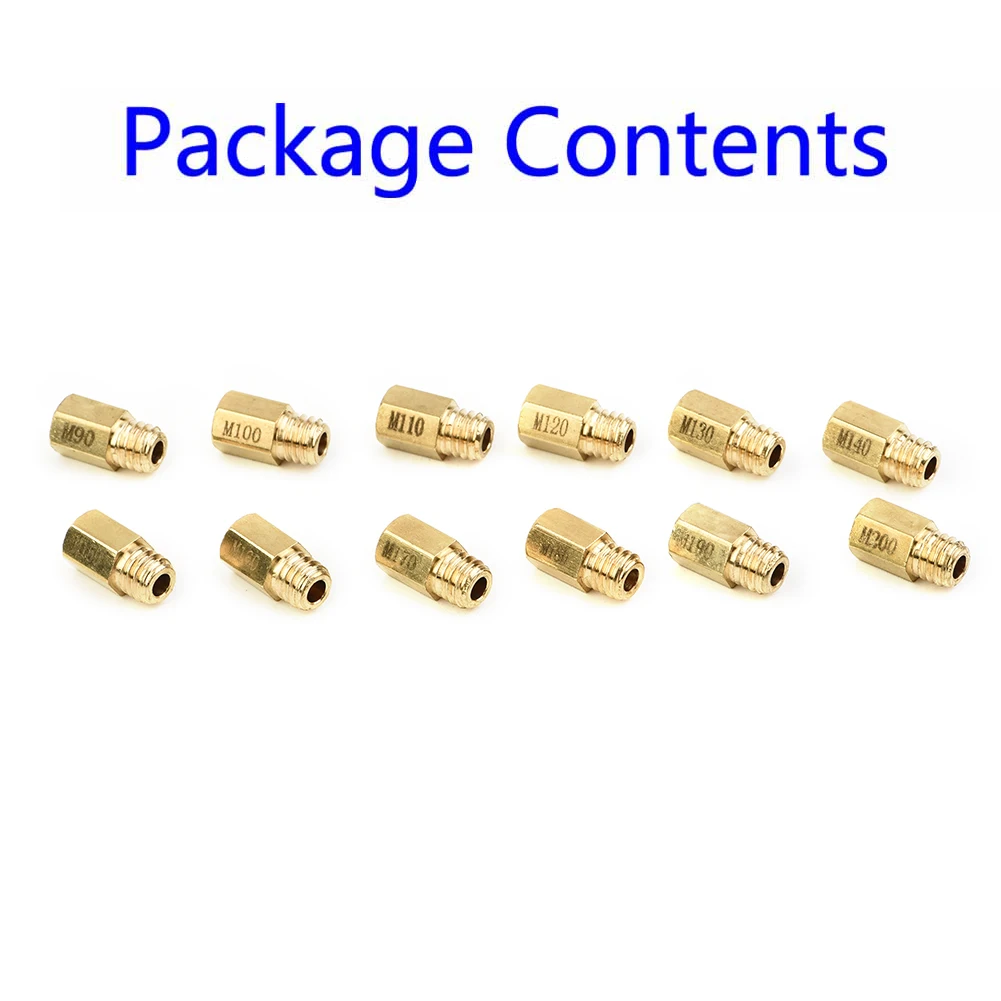 Gold color Carburetor nozzle Jets Motorcycle 12pcs 90- 200 Carb Carburetor For Mikuni Main Jet Motorbike TM Hot New
Gold color Carburetor nozzle Jets Motorcycle 12pcs 90- 200 Carb Carburetor For Mikuni Main Jet Motorbike TM Hot New