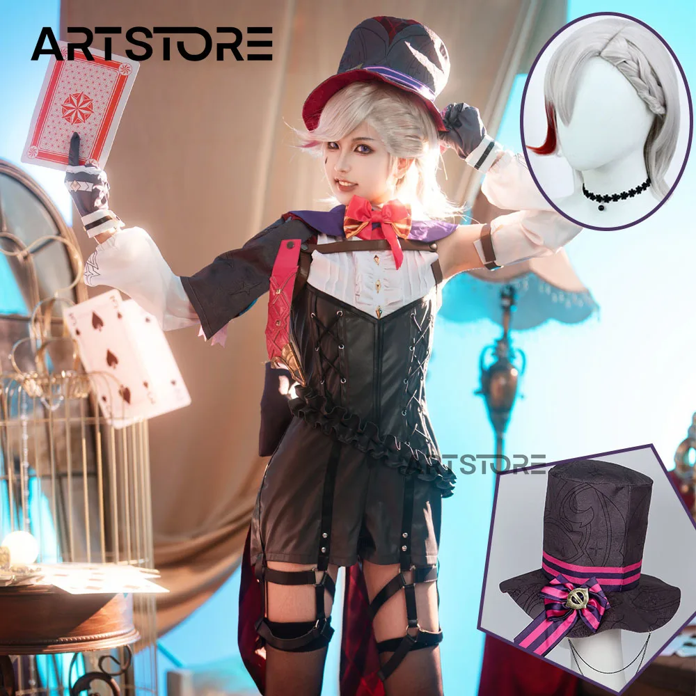Genshin Impact Lyney Cosplay Costume Magician Lyney Uniform Jumpsuit Suit Wig Outfits Anime Game Genshin Costumes for Halloween
Genshin Impact Lyney Cosplay Costume Magician Lyney Uniform Jumpsuit Suit Wig Outfits Anime Game Genshin Costumes for Halloween