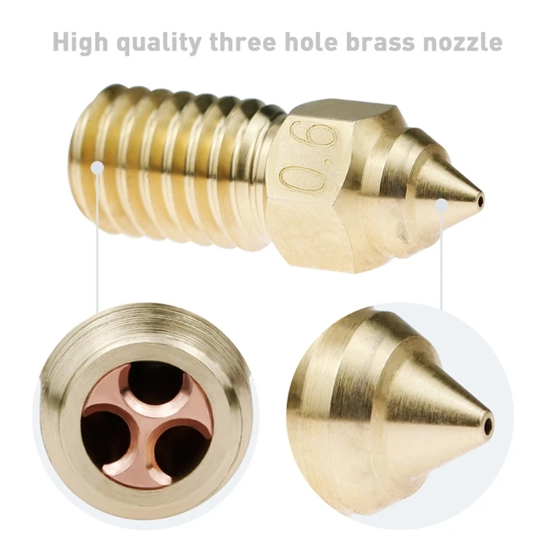 Латунная насадка для 3D-принтера 63HD для Ender7 CHT High Flow Clone CHT Tip Nozzle
Латунная насадка для 3D-принтера 63HD для Ender7 CHT High Flow Clone CHT Tip Nozzle