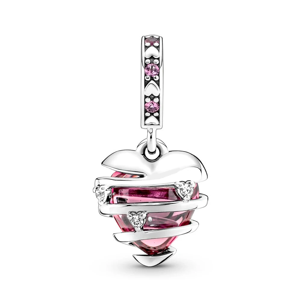 PANDORA 100% Sterling Silver Original Spiral Heart Charm Women's Bracelets DIY Fashion Love Pendant Jewelry Lampwork Beads
PANDORA 100% Sterling Silver Original Spiral Heart Charm Women's Bracelets DIY Fashion Love Pendant Jewelry Lampwork Beads