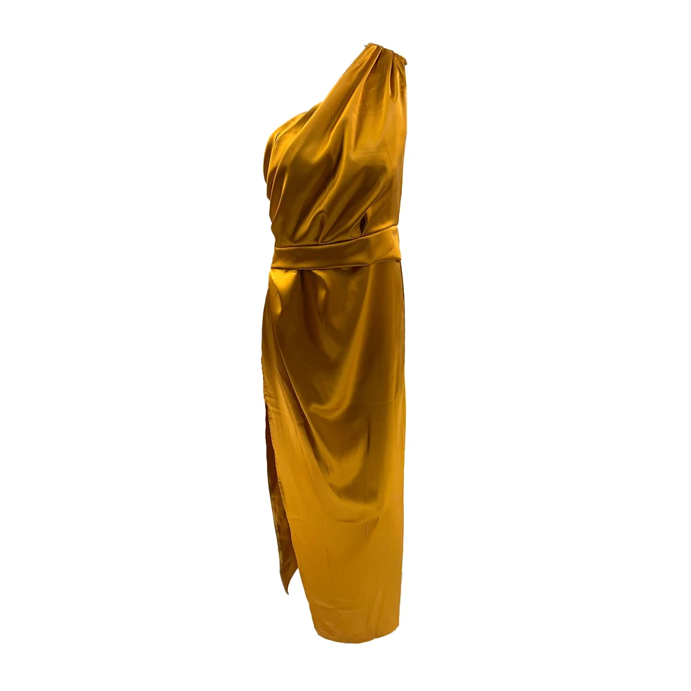 Daily Party Dress Dress Elegant High Split Ladies Sexy Solid Party Dress PleatedOff-Shoulder Satin Sexy Spring
Daily Party Dress Dress Elegant High Split Ladies Sexy Solid Party Dress PleatedOff-Shoulder Satin Sexy Spring