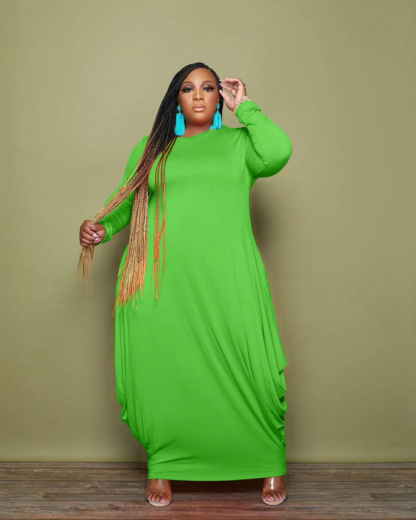 HAOOHU Plus Size Dresses for Women 4xl 5xl Orange Blue Red Long Sleeve Loose Elegant Dresses Party Merry Christmas Vestidos 2022
HAOOHU Plus Size Dresses for Women 4xl 5xl Orange Blue Red Long Sleeve Loose Elegant Dresses Party Merry Christmas Vestidos 2022