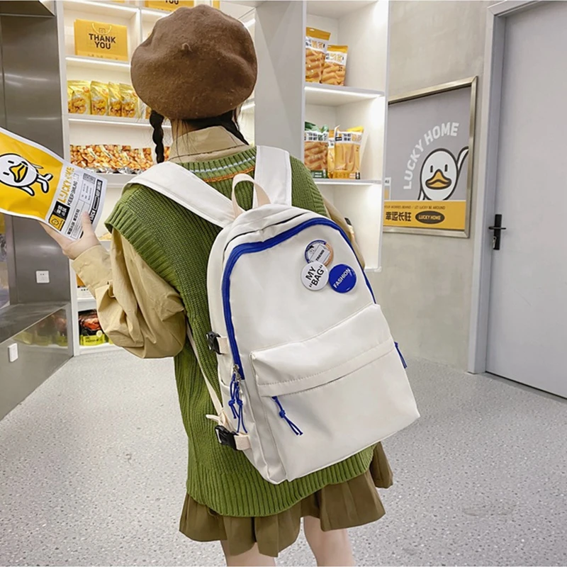 New Waterproof Nylon Women Backpack Female Travel Bag Backpacks Schoolbag for Teenage Girls Solid Color Bookbag Mochila Bookbag
New Waterproof Nylon Women Backpack Female Travel Bag Backpacks Schoolbag for Teenage Girls Solid Color Bookbag Mochila Bookbag