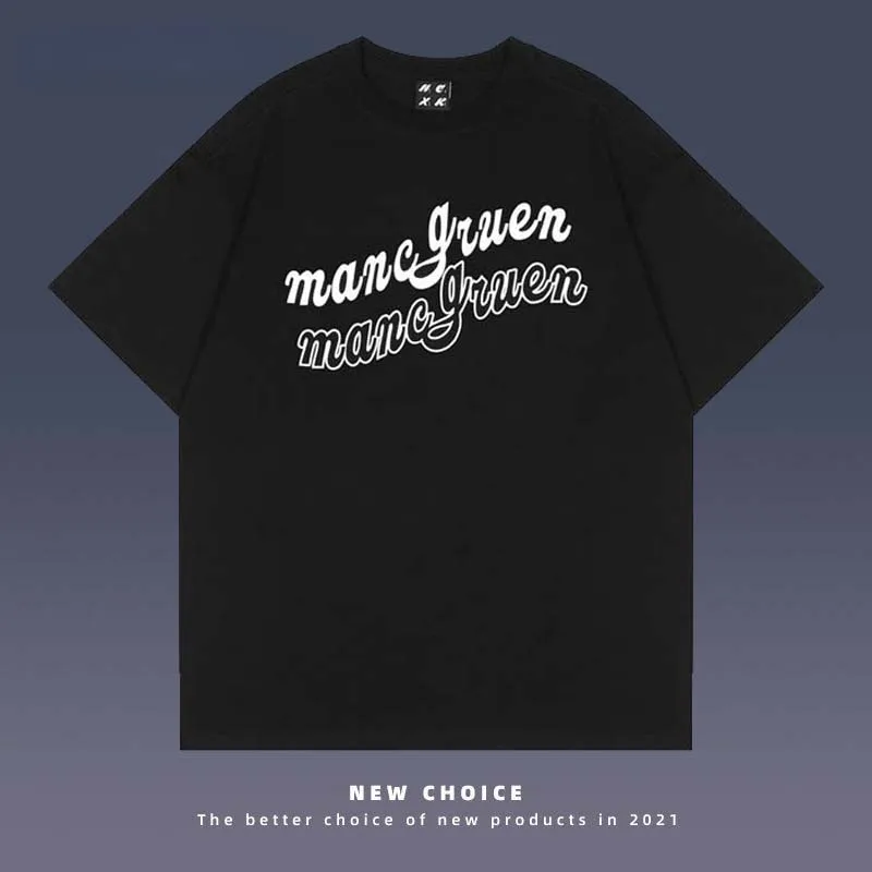 Summer Cotton T-Shirt Men Streetwear Retro Letter Printing Half Sleeve Tshirts Mens Harajuku Hip Hop Oversized O Neck Top Couple
Summer Cotton T-Shirt Men Streetwear Retro Letter Printing Half Sleeve Tshirts Mens Harajuku Hip Hop Oversized O Neck Top Couple