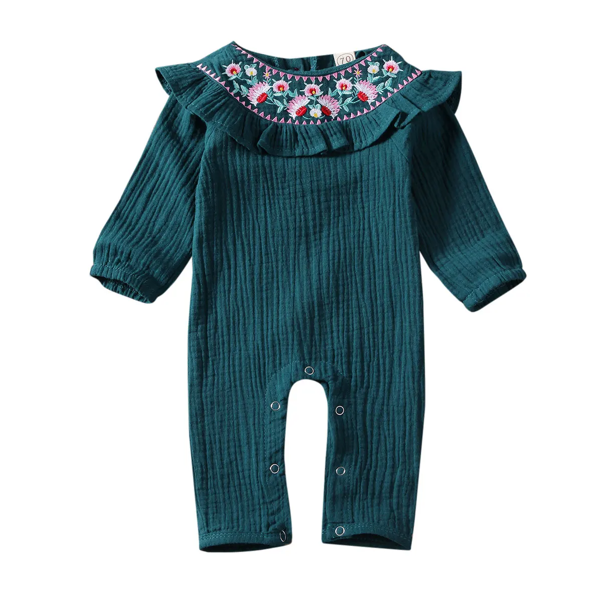 0-18M Newborn Infant Baby Girl Jumpsuit Flower Embroidery Ruffle Romper Long Sleeve Vintage Baby Girls Autumn Spring Costumes
0-18M Newborn Infant Baby Girl Jumpsuit Flower Embroidery Ruffle Romper Long Sleeve Vintage Baby Girls Autumn Spring Costumes