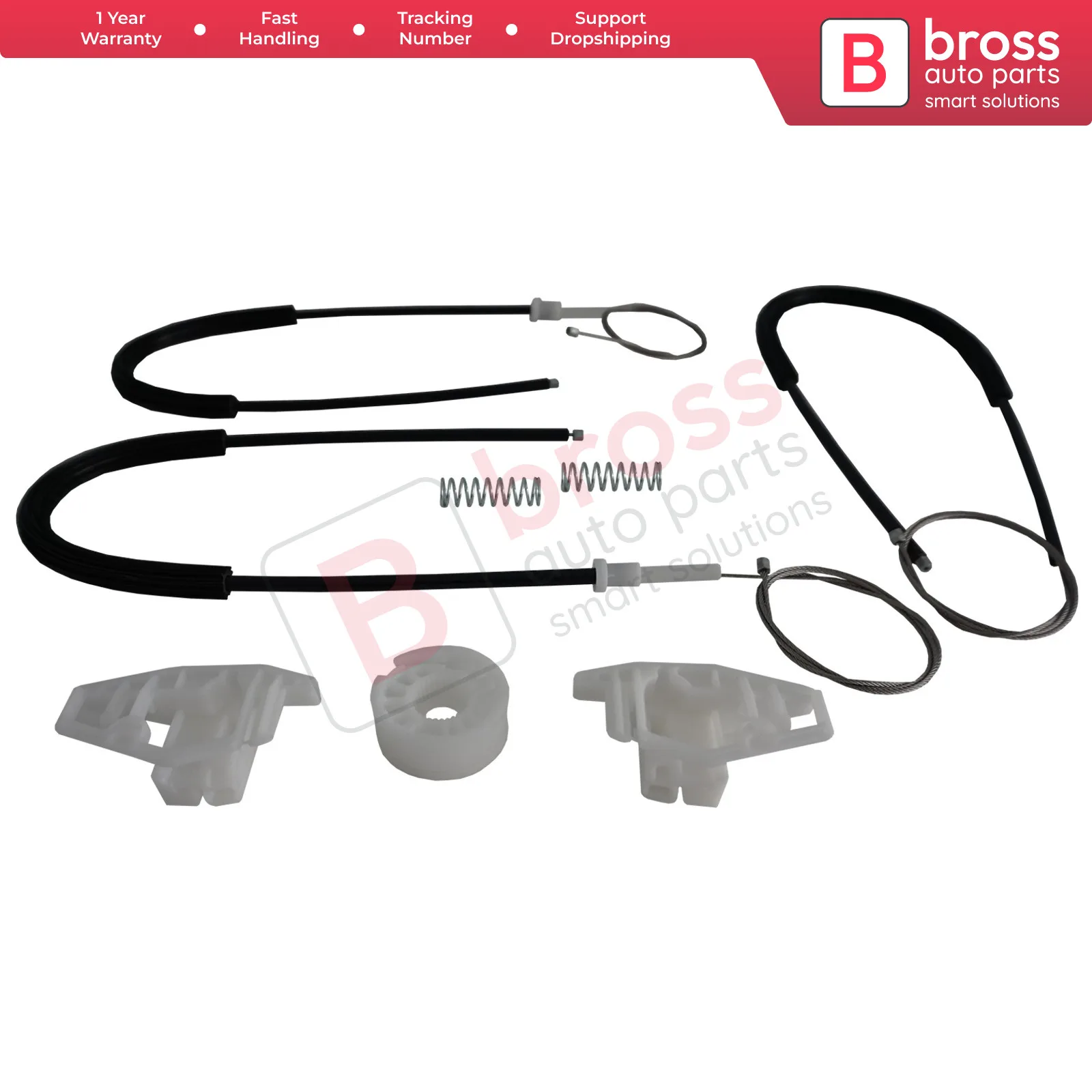 Bross Auto Parts BWR1030 Electrical Power Window Regulator Repair Kit Front Left Door for Citroen Xsara Picasso 2005-2010
Bross Auto Parts BWR1030 Electrical Power Window Regulator Repair Kit Front Left Door for Citroen Xsara Picasso 2005-2010