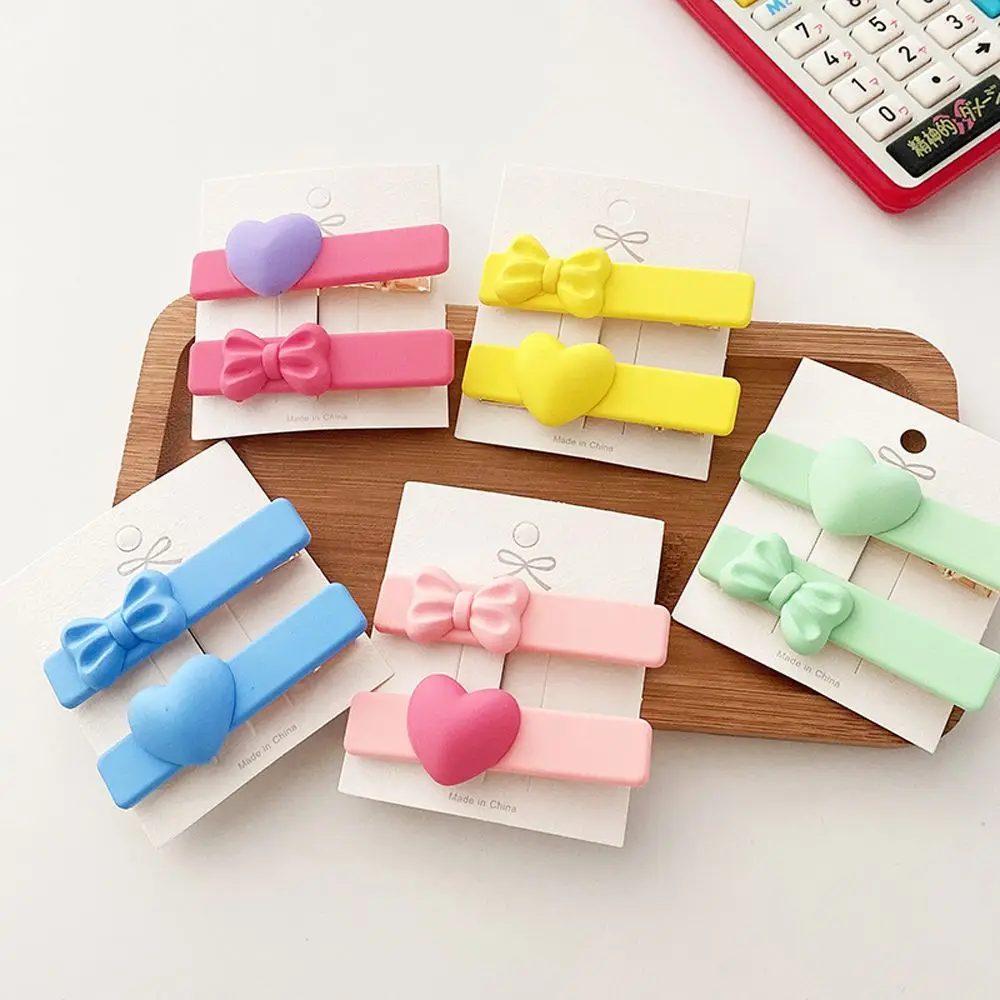 Children Candy Color Bowknot Colorful Heart Hair Clip Sweet Hair Decorate Bangs Bow Hair Pins Barrettes Fashion Hair Accessories
Children Candy Color Bowknot Colorful Heart Hair Clip Sweet Hair Decorate Bangs Bow Hair Pins Barrettes Fashion Hair Accessories
