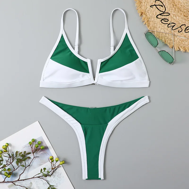 V-neck Bikini Set Patchwork Bikinis Push Up Swimwear 2023 Women Swimsuit Micro Thong Mujer Bathing Suits Brazilian Biquini
V-neck Bikini Set Patchwork Bikinis Push Up Swimwear 2023 Women Swimsuit Micro Thong Mujer Bathing Suits Brazilian Biquini
