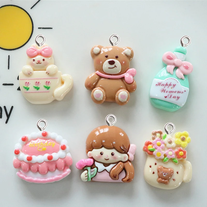 10 шт., глянцевые серьги-подвески для девочек 
10 шт., глянцевые серьги-подвески для девочек