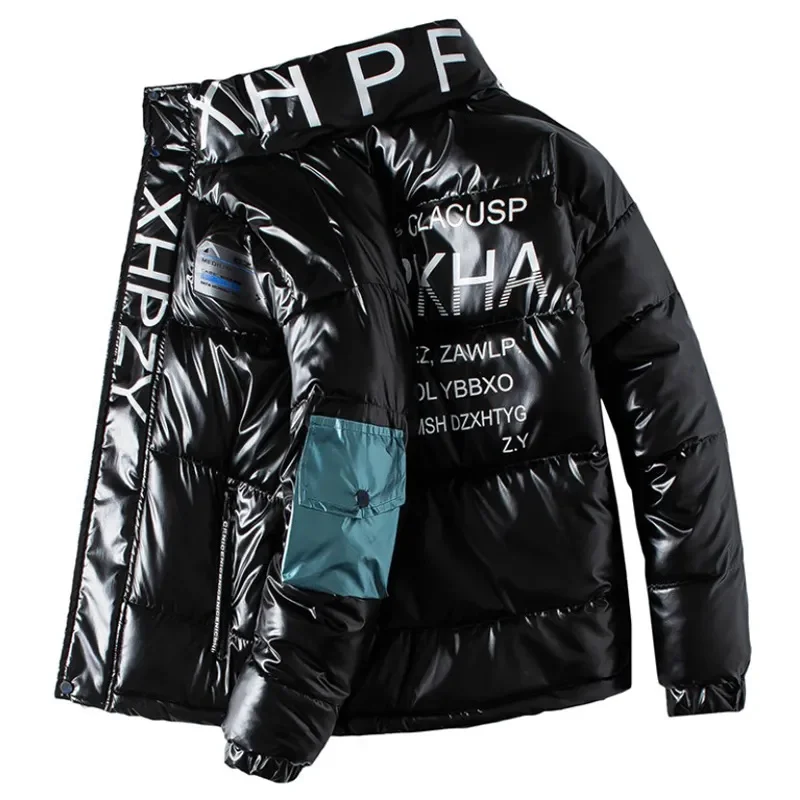 Cotton men's jacket, winter casual jacket, Korean fashion, shiny leather, high collar
Cotton men's jacket, winter casual jacket, Korean fashion, shiny leather, high collar