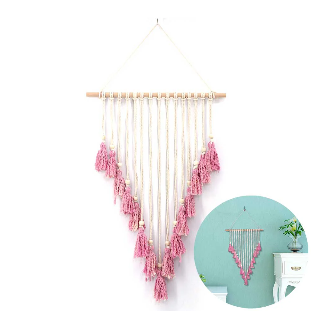 Macrame Woven Wall Hanging Bohemia Chic Bohemian Home Geometric Art Decor Beautiful Apartment Dorm Room Decoration (Beige and
Macrame Woven Wall Hanging Bohemia Chic Bohemian Home Geometric Art Decor Beautiful Apartment Dorm Room Decoration (Beige and