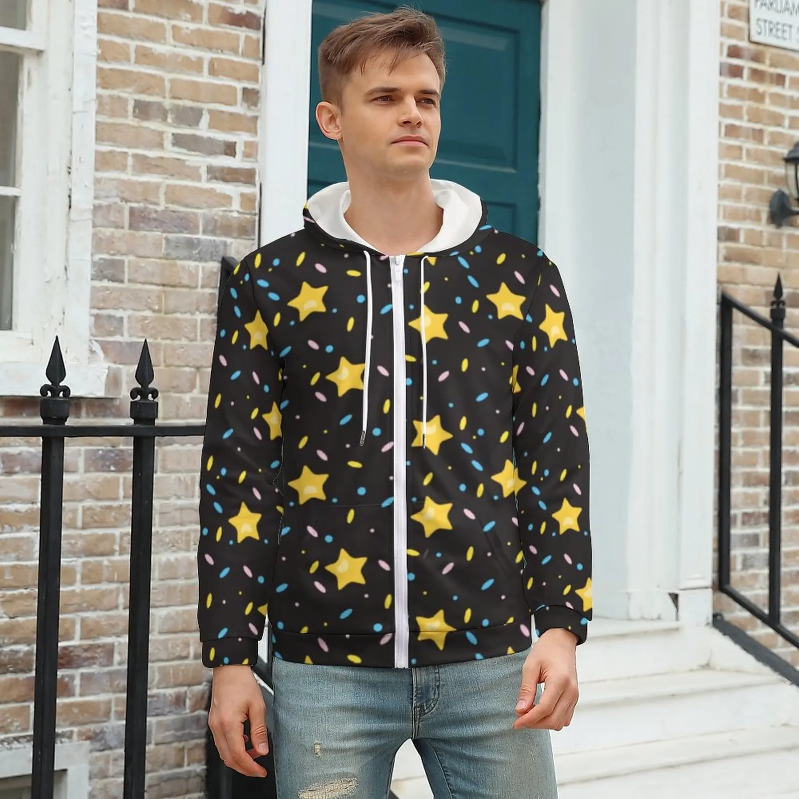Gold Stars Print Casual Hoodies Long Sleeve Cute Star Cute Zip Up Hoodie Winter Couple Street Style Oversize Hooded Sweatshirts
Gold Stars Print Casual Hoodies Long Sleeve Cute Star Cute Zip Up Hoodie Winter Couple Street Style Oversize Hooded Sweatshirts