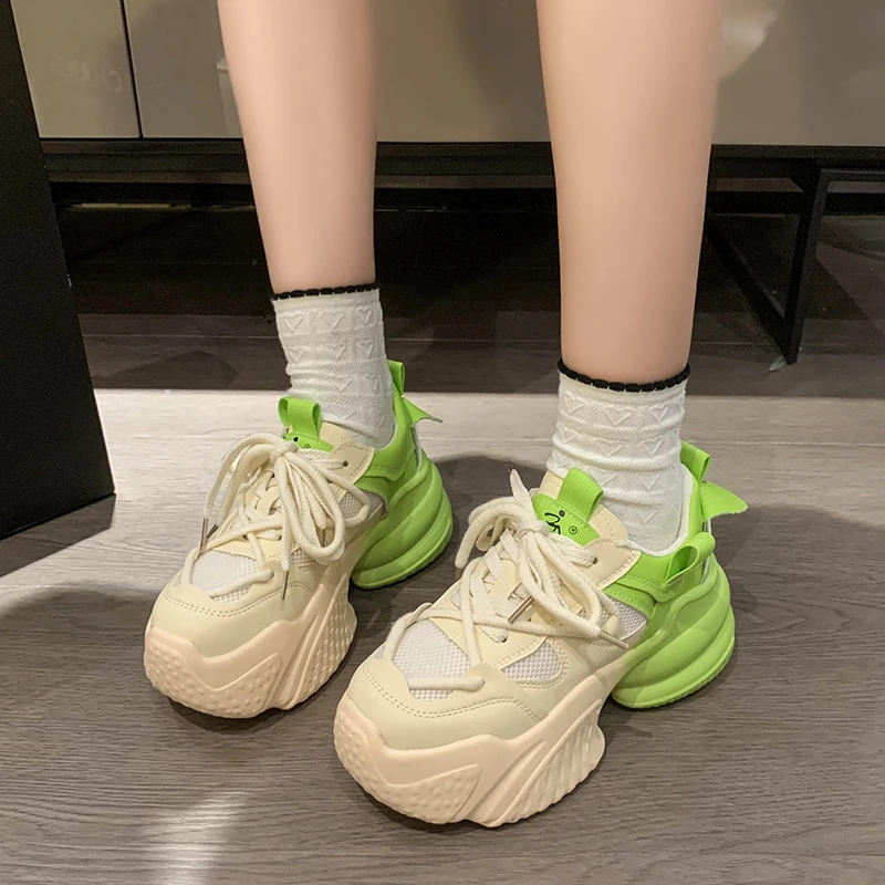 2023 Autumn Breathable Mesh Sneakers Women's Leather Casual Walking Shoes Light Platform 6CM Wedges Shoes Lace up Sports Sneaker
2023 Autumn Breathable Mesh Sneakers Women's Leather Casual Walking Shoes Light Platform 6CM Wedges Shoes Lace up Sports Sneaker