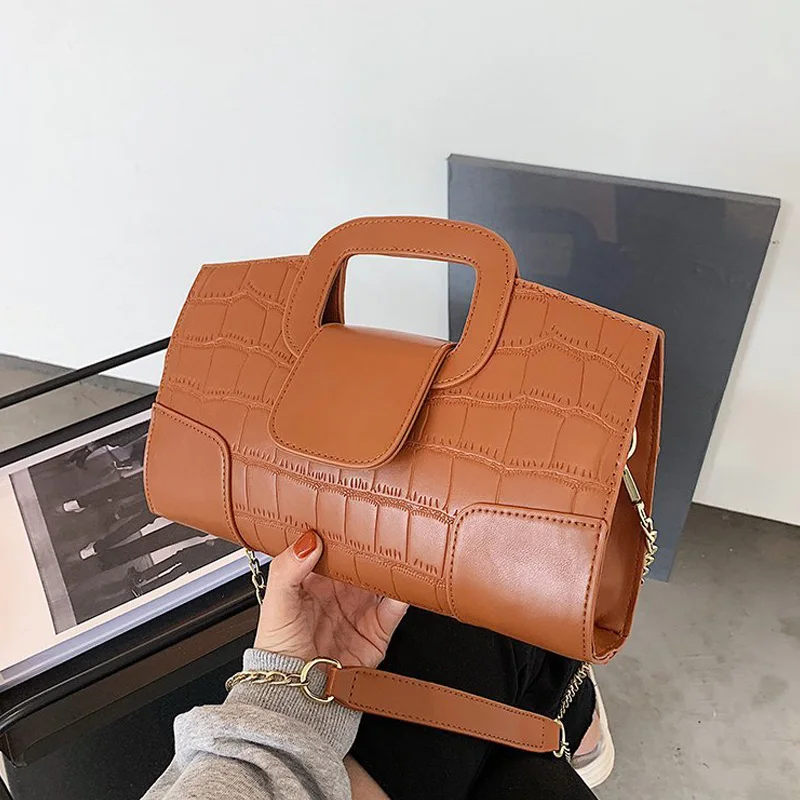 Solid Color Retro Crocodile Pattern Crossbody Bags New Fashion Clutch Bags Female Chain Handbag Quality PU Leather Shoulder Bag
Solid Color Retro Crocodile Pattern Crossbody Bags New Fashion Clutch Bags Female Chain Handbag Quality PU Leather Shoulder Bag