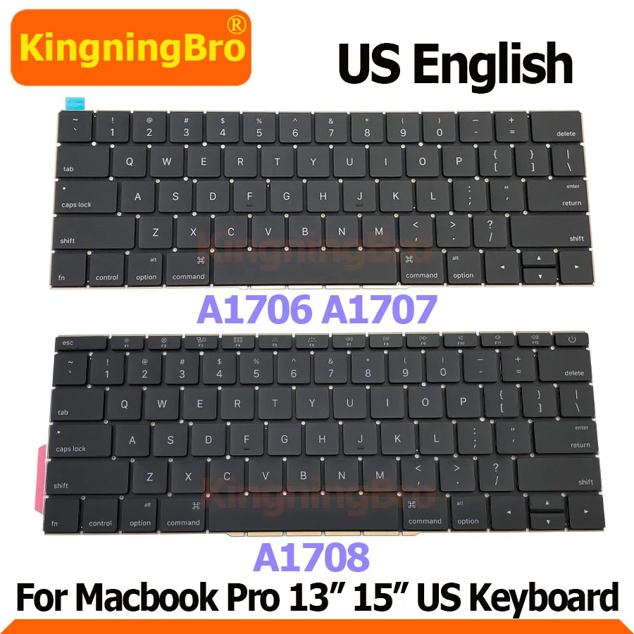 New Laptop English US Keyboard For Macbook Pro 13" 15" A1706 A1707 A1708 Keyboard Replacement 2016 2017 Years
New Laptop English US Keyboard For Macbook Pro 13" 15" A1706 A1707 A1708 Keyboard Replacement 2016 2017 Years