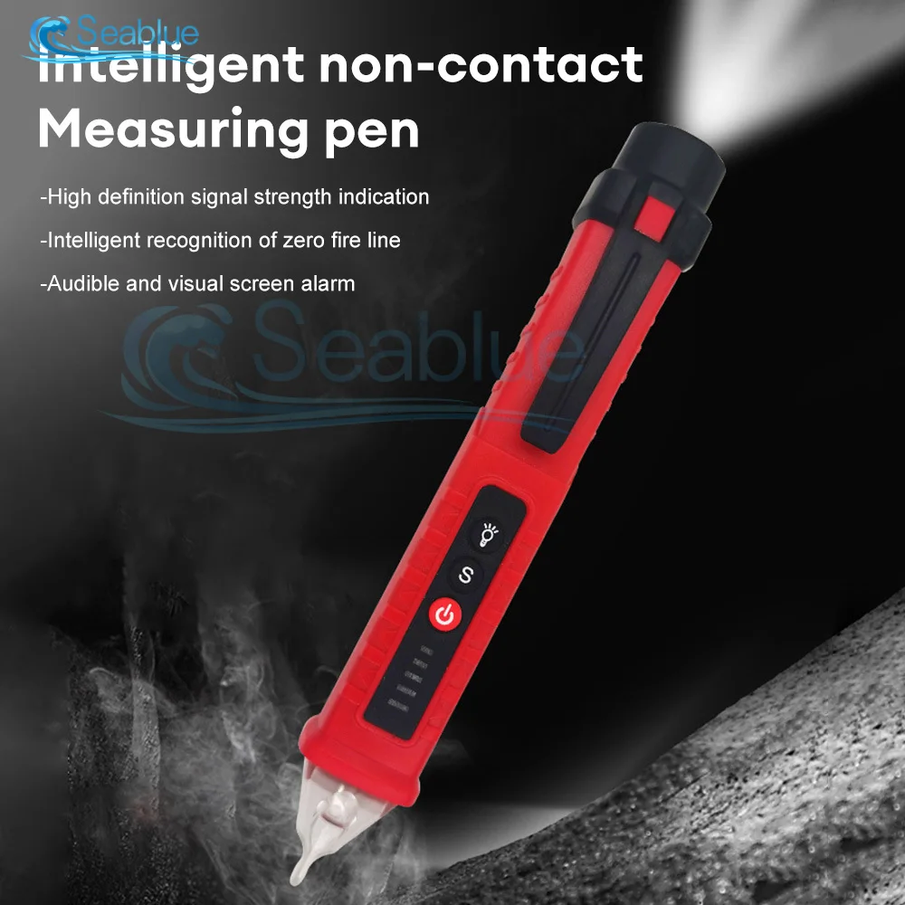 1PC Intelligent Voltage Tester Pen Non-contact Induction Detector Pencil With Flashlight Zero Line And Live Line Measuring Pen
1PC Intelligent Voltage Tester Pen Non-contact Induction Detector Pencil With Flashlight Zero Line And Live Line Measuring Pen