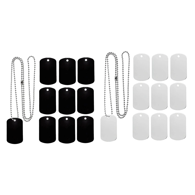 25 Pack Square Metal Dog Tag For Laser-Engraving With 24 Inches Of Stainless Steel Ball Chain Silver
25 Pack Square Metal Dog Tag For Laser-Engraving With 24 Inches Of Stainless Steel Ball Chain Silver