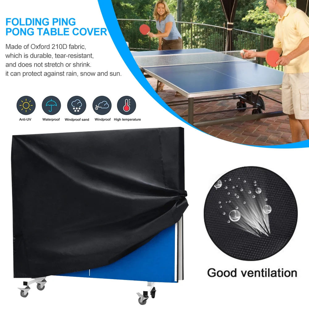 Durable Duty Waterproof Dustproof Table Tennis Cover 210D Oxford Cloth Indoor/Outdoor Ping Pong Table Storage Covers Accessories
Durable Duty Waterproof Dustproof Table Tennis Cover 210D Oxford Cloth Indoor/Outdoor Ping Pong Table Storage Covers Accessories