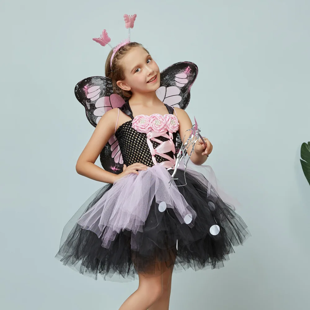 Pink Princess Girls Butterfly Fairy Dress With Wings Wand Headband Cosplay Cosplay Performance Birthday Party Children Clothes
Pink Princess Girls Butterfly Fairy Dress With Wings Wand Headband Cosplay Cosplay Performance Birthday Party Children Clothes