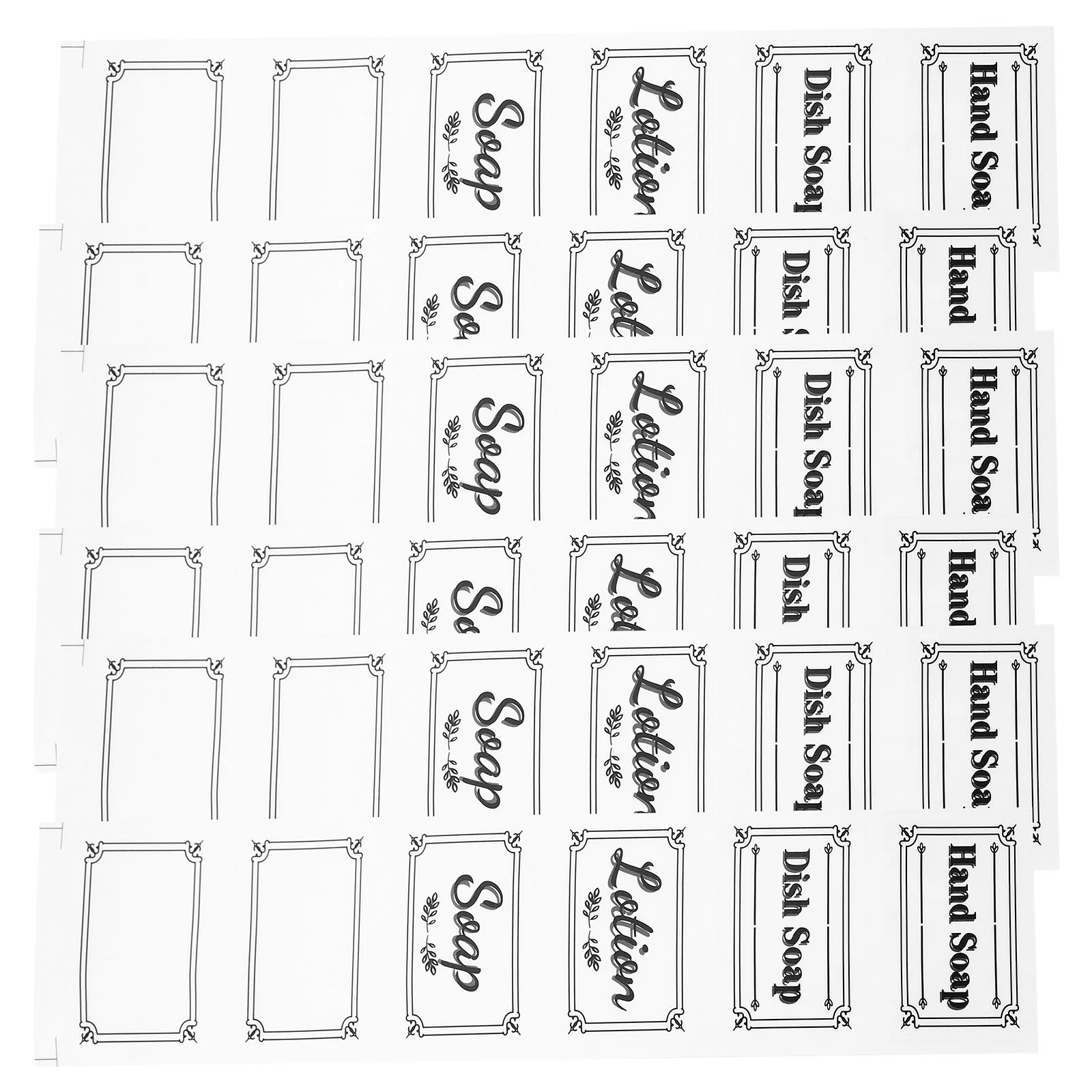 6 Pcs Soap Dispenser Bottle Sticker Hand Soap Waterproof Labels Self-adhesive Sticker Handwashing Fluid Glass Bottle Paper
6 Pcs Soap Dispenser Bottle Sticker Hand Soap Waterproof Labels Self-adhesive Sticker Handwashing Fluid Glass Bottle Paper