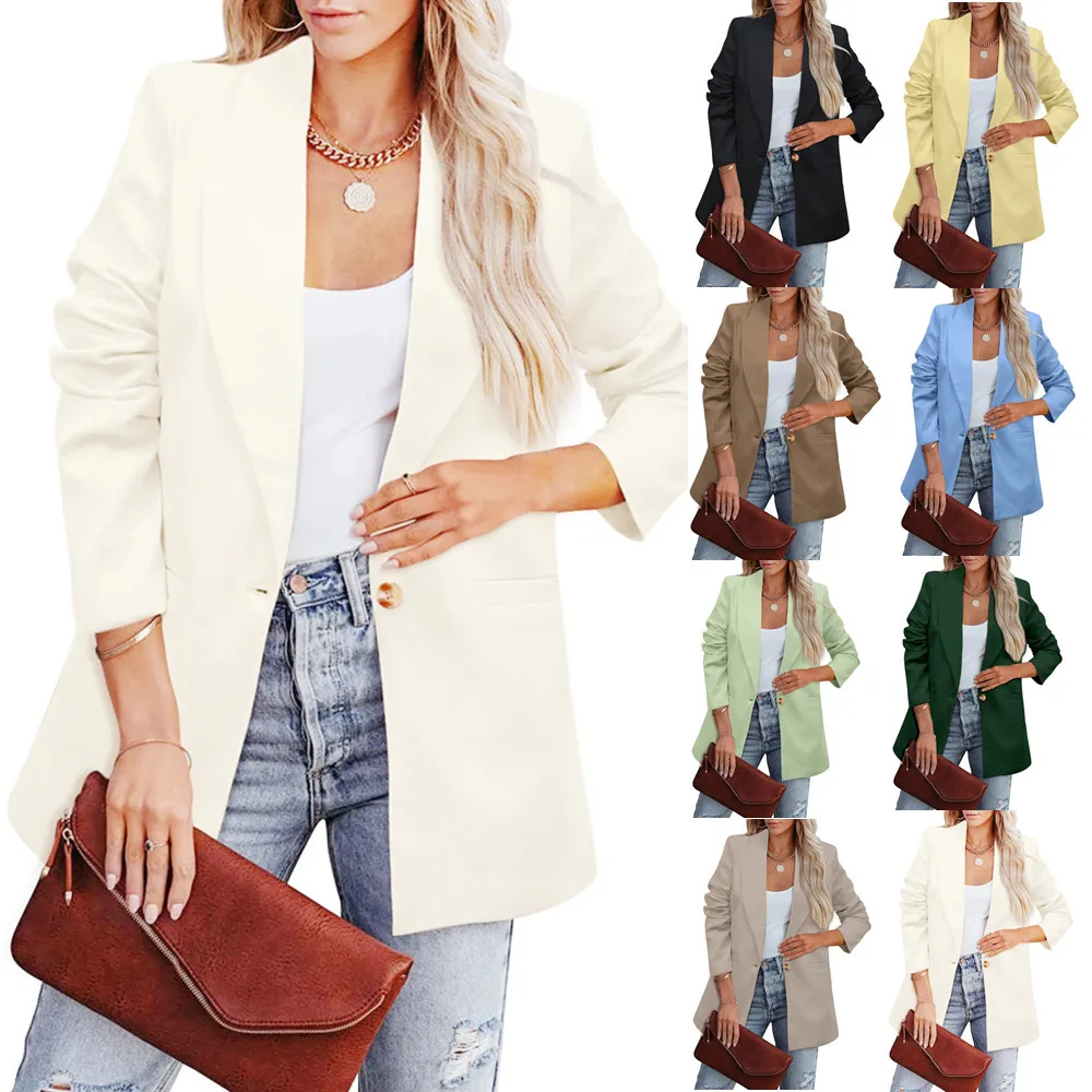 Autumn 2022 Blazers Women Coat Loose Women's Jacket Green Casual Female Blazers Woman Fashion Formal Elegant Coats Office Ladies
Autumn 2022 Blazers Women Coat Loose Women's Jacket Green Casual Female Blazers Woman Fashion Formal Elegant Coats Office Ladies