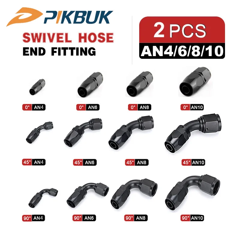 AN6 8 10 Oil Fuel Swivel Hose Anoized Aluminum Straight Elbow 45 180 Degree Hose End Oil Fuel Reusable Fitting
AN6 8 10 Oil Fuel Swivel Hose Anoized Aluminum Straight Elbow 45 180 Degree Hose End Oil Fuel Reusable Fitting