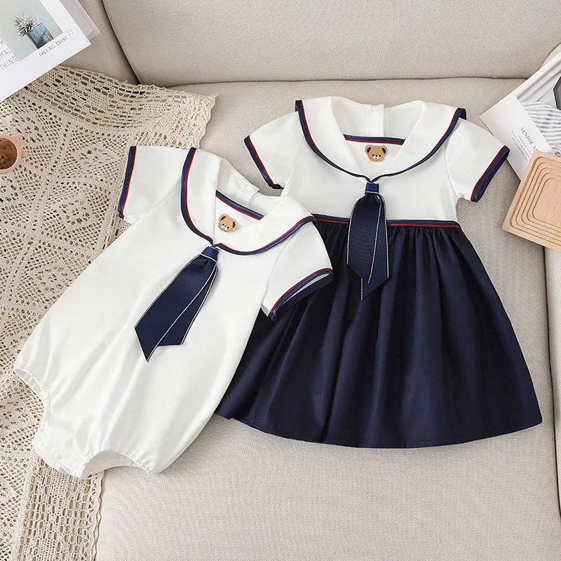 Cekcya Girls Navy Dress Baby Girl Bear Embroidery Dresses Children Birthday Rompers Infant Sisters Outwear Easter Clothes
Cekcya Girls Navy Dress Baby Girl Bear Embroidery Dresses Children Birthday Rompers Infant Sisters Outwear Easter Clothes