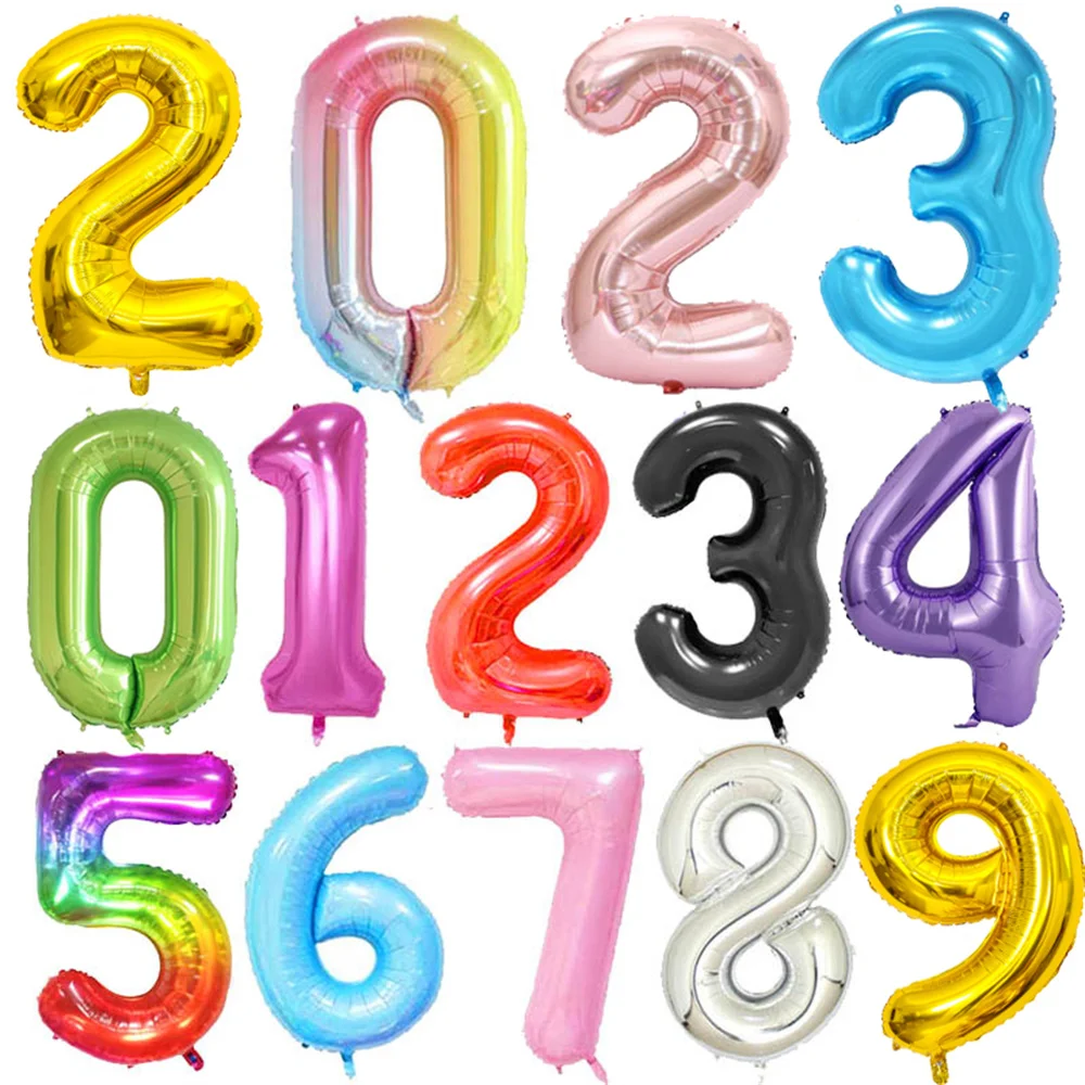 40inch Big Foil Birthday Balloons Helium Number Balloon 0-9 Happy Birthday Wedding Party Decorations Shower Large Figures Globos
40inch Big Foil Birthday Balloons Helium Number Balloon 0-9 Happy Birthday Wedding Party Decorations Shower Large Figures Globos