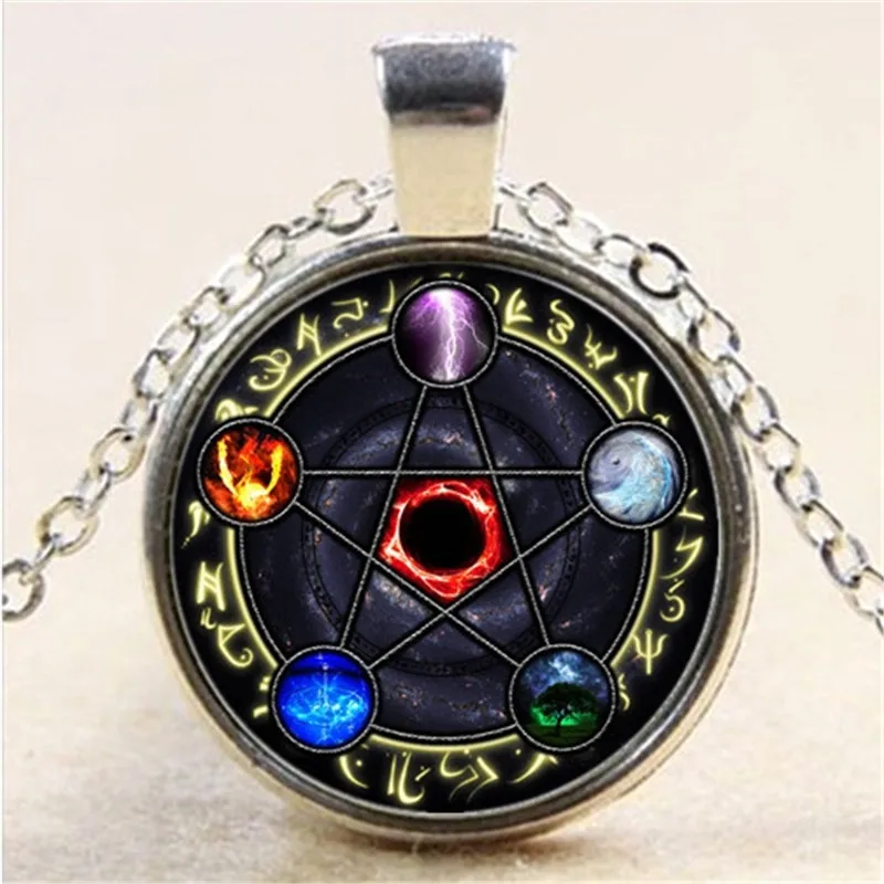 New Element Pentagram Photo Glass Dome Cabochon Pendant Chain Necklace Fashion Jewelry Accessories for Women's Men's Gifts
New Element Pentagram Photo Glass Dome Cabochon Pendant Chain Necklace Fashion Jewelry Accessories for Women's Men's Gifts