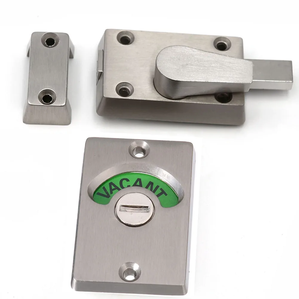 Bathroom Toilet Indicator Locks Bolt Vacant/Engaged For Bathroom WC Toilet Privacy Door Lock Latch Zinc Alloy Cover Anti-theft
Bathroom Toilet Indicator Locks Bolt Vacant/Engaged For Bathroom WC Toilet Privacy Door Lock Latch Zinc Alloy Cover Anti-theft