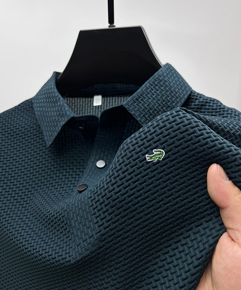 High Quality M-4XL Summer New Men's Short Sleeve T-shirt Cool and Breathable POLO Shirt Business Casual Sweat-absorbing Top
High Quality M-4XL Summer New Men's Short Sleeve T-shirt Cool and Breathable POLO Shirt Business Casual Sweat-absorbing Top