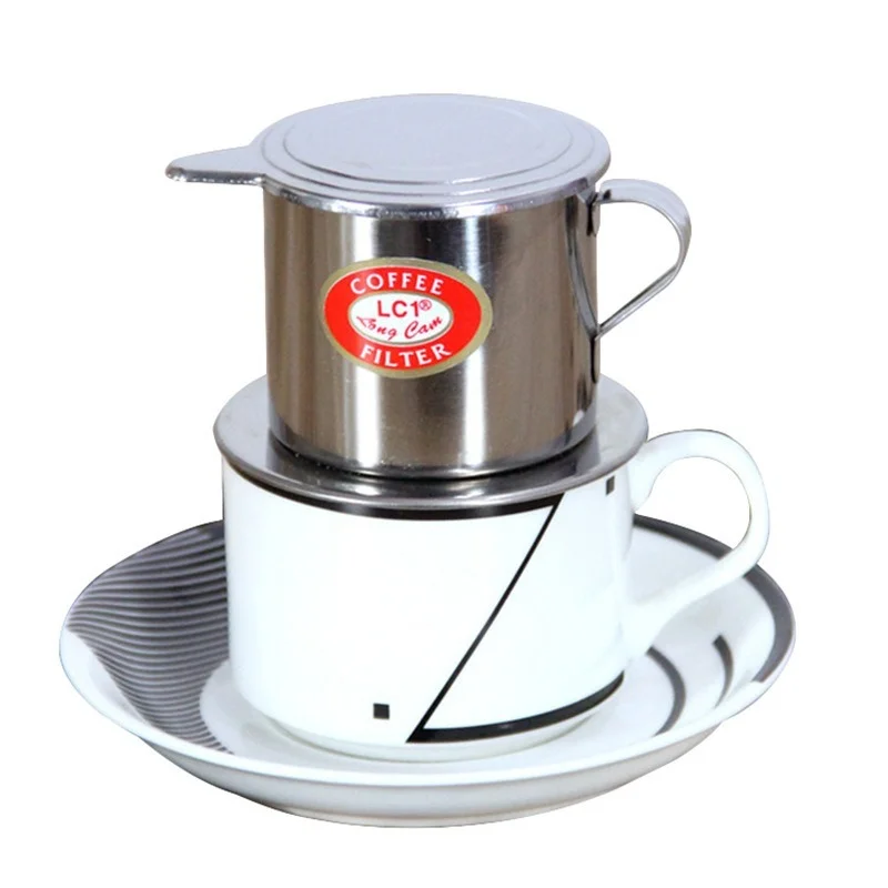 Vietnamese Coffee Filter Stainless Steel Maker Pot Infuse Cup Serving Delicious Portable Stainless Steel Coffee Drip Filter
Vietnamese Coffee Filter Stainless Steel Maker Pot Infuse Cup Serving Delicious Portable Stainless Steel Coffee Drip Filter