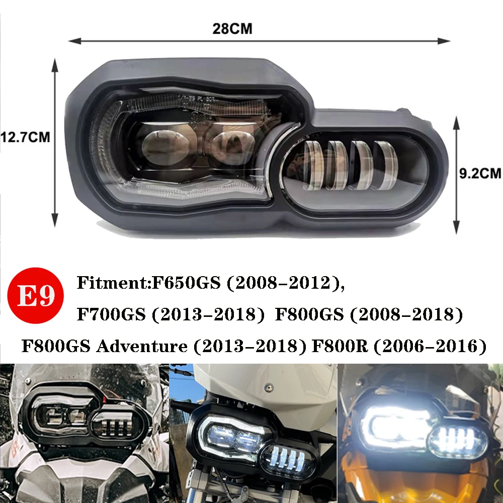 Motorcycle NEW LED headlights 110W For BMW F650GS F700GS F800GS ADV F800R Motorcycle Headlamp Complete LED Headlights Assembly
Motorcycle NEW LED headlights 110W For BMW F650GS F700GS F800GS ADV F800R Motorcycle Headlamp Complete LED Headlights Assembly