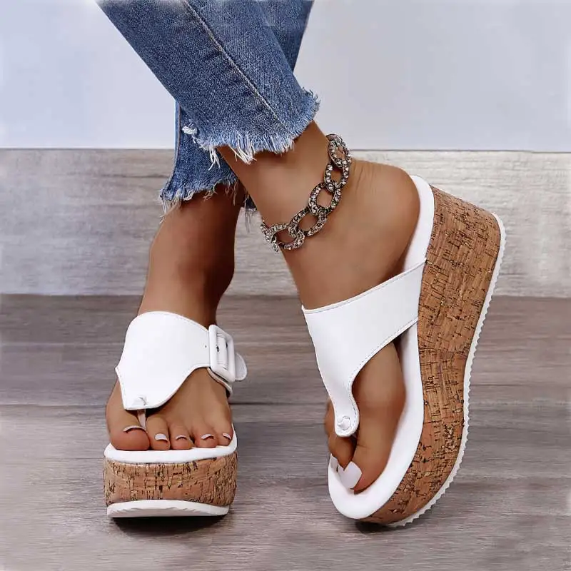 Women Summer Flip Flops Shoes Female Wedge Platform Sandal 2022 Ladies 7.5cm Thick Bottom Casual Slippers Shoe Black Pink
Women Summer Flip Flops Shoes Female Wedge Platform Sandal 2022 Ladies 7.5cm Thick Bottom Casual Slippers Shoe Black Pink