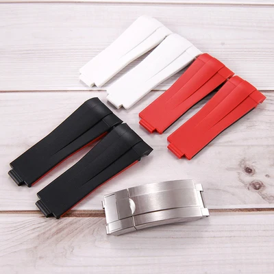 Watch Accessories Band FOR ROLEX Series Men Water Ghost Daytona Wrist Strap Arc Mouth Watch Bracelet Rubber Silicone Belt 20mm
Watch Accessories Band FOR ROLEX Series Men Water Ghost Daytona Wrist Strap Arc Mouth Watch Bracelet Rubber Silicone Belt 20mm