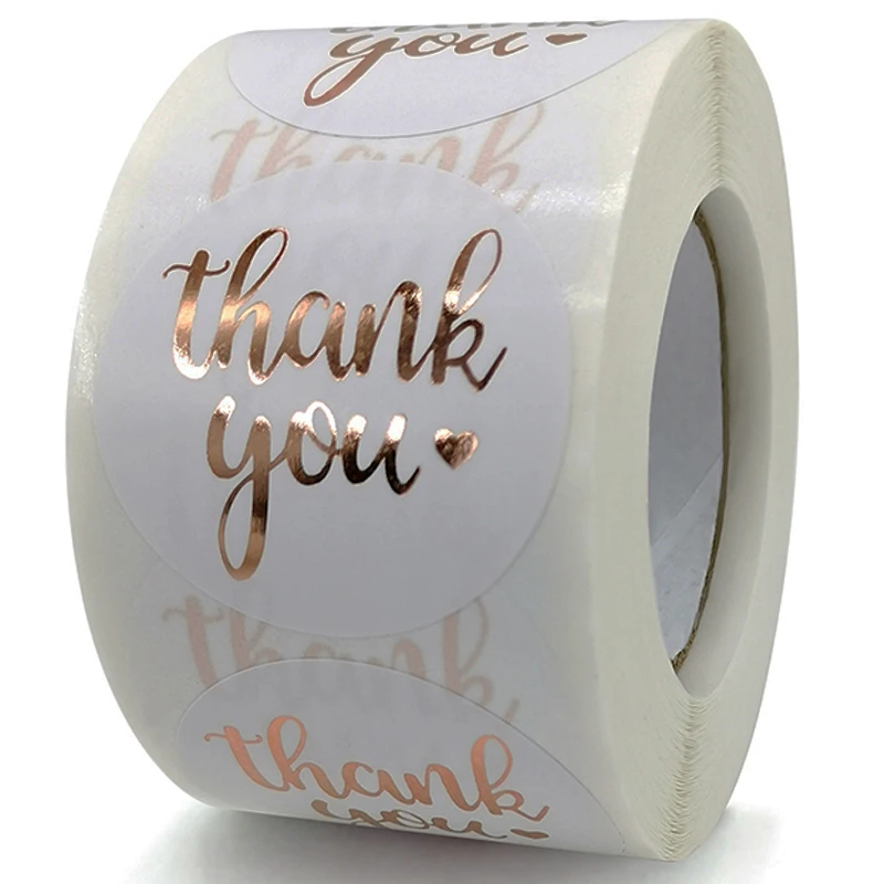 Thank You Sticker Label Bronzing for Small Business Packaging Jewelry Wedding Gift Party Supplies Scrapbook Rose Gold 1inch
Thank You Sticker Label Bronzing for Small Business Packaging Jewelry Wedding Gift Party Supplies Scrapbook Rose Gold 1inch