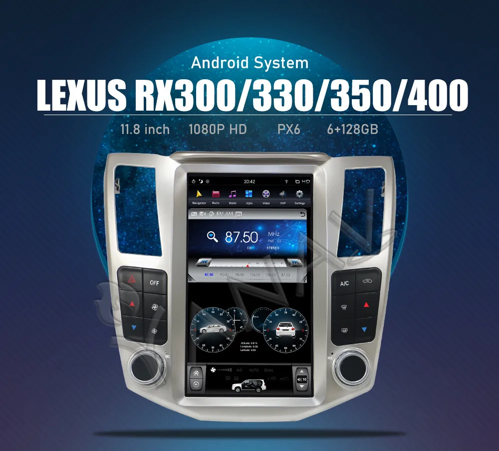 Автомобильный радиоприемник 12,1, GPS-навигация, Android, стерео, мультимедийный Carplay для Toyota Harrier, Lexus RX RX300, RX330, RX350, RX400H 2004-2010
Автомобильный радиоприемник 12,1, GPS-навигация, Android, стерео, мультимедийный Carplay для Toyota Harrier, Lexus RX RX300, RX330, RX350, RX400H 2004-2010