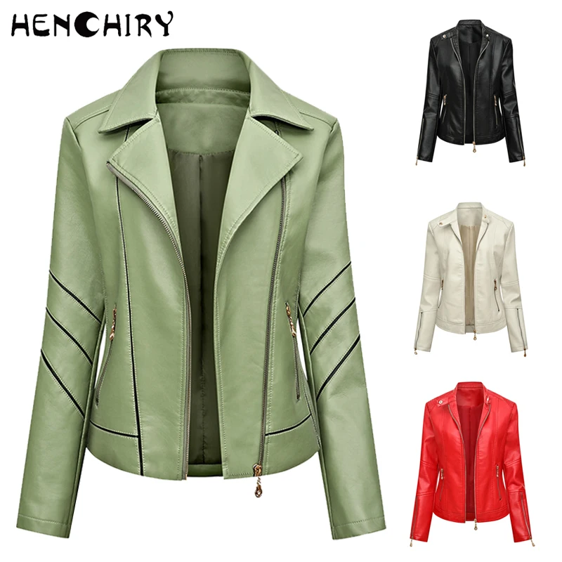 HENCHIRY 2022 Autumn New Female PU Leather Jacket Temperament Thin Large Size Loose Stand-up Collar Slim Leather Jacket S-4XL
HENCHIRY 2022 Autumn New Female PU Leather Jacket Temperament Thin Large Size Loose Stand-up Collar Slim Leather Jacket S-4XL