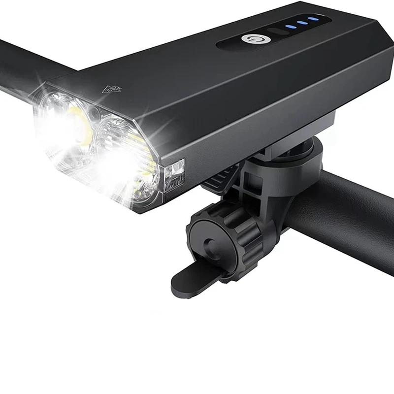 3000Mah Ultra Bright USB Rechargeable Bike Light Kit, 800 Lumens Super Bright 2LED Bike Lights Front For Cycling
3000Mah Ultra Bright USB Rechargeable Bike Light Kit, 800 Lumens Super Bright 2LED Bike Lights Front For Cycling