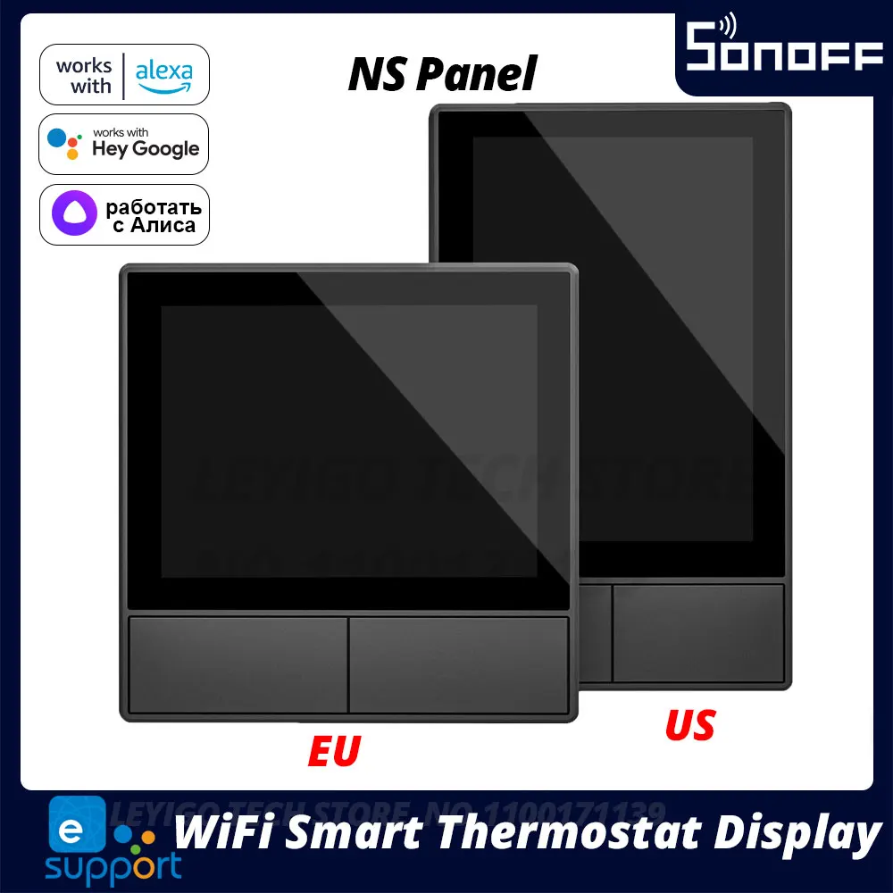 Умный настенный выключатель ITEAD SONOFF NSPanel, Wi-Fi, умный термостат, дисплей, переключатель, все в одном, для Alexa Google Home
Умный настенный выключатель ITEAD SONOFF NSPanel, Wi-Fi, умный термостат, дисплей, переключатель, все в одном, для Alexa Google Home