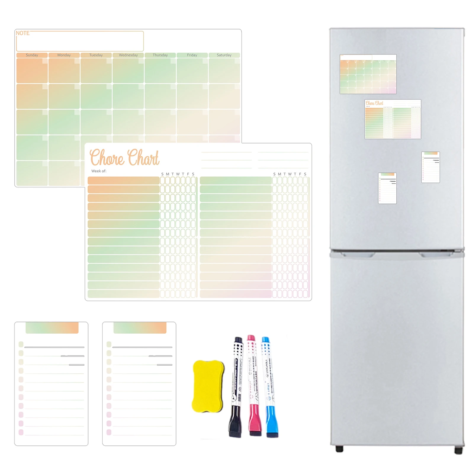 Magnetic Calendar For Fridge Reusable Fridge Dry Erase Calendar Magnetic Calendar For Fridge Family Kitchen Office And Classroom 
Magnetic Calendar For Fridge Reusable Fridge Dry Erase Calendar Magnetic Calendar For Fridge Family Kitchen Office And Classroom