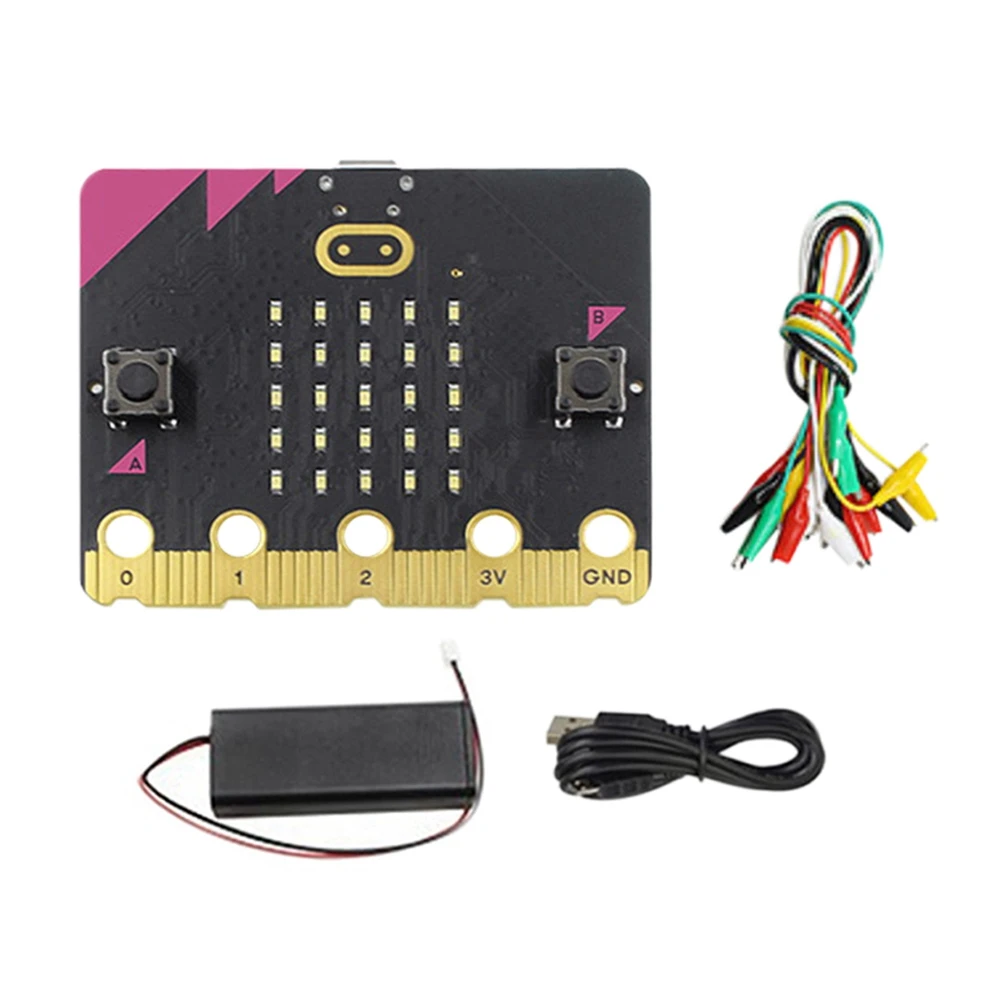Комплект BBC Micro:Bit V2.2 Built-in, сенсорный микрофон для динамика, программируемая обучающая макетная плата «сделай сам» + тестовый провод с зажимо...
Комплект BBC Micro:Bit V2.2 Built-in, сенсорный микрофон для динамика, программируемая обучающая макетная плата «сделай сам» + тестовый провод с зажимо...